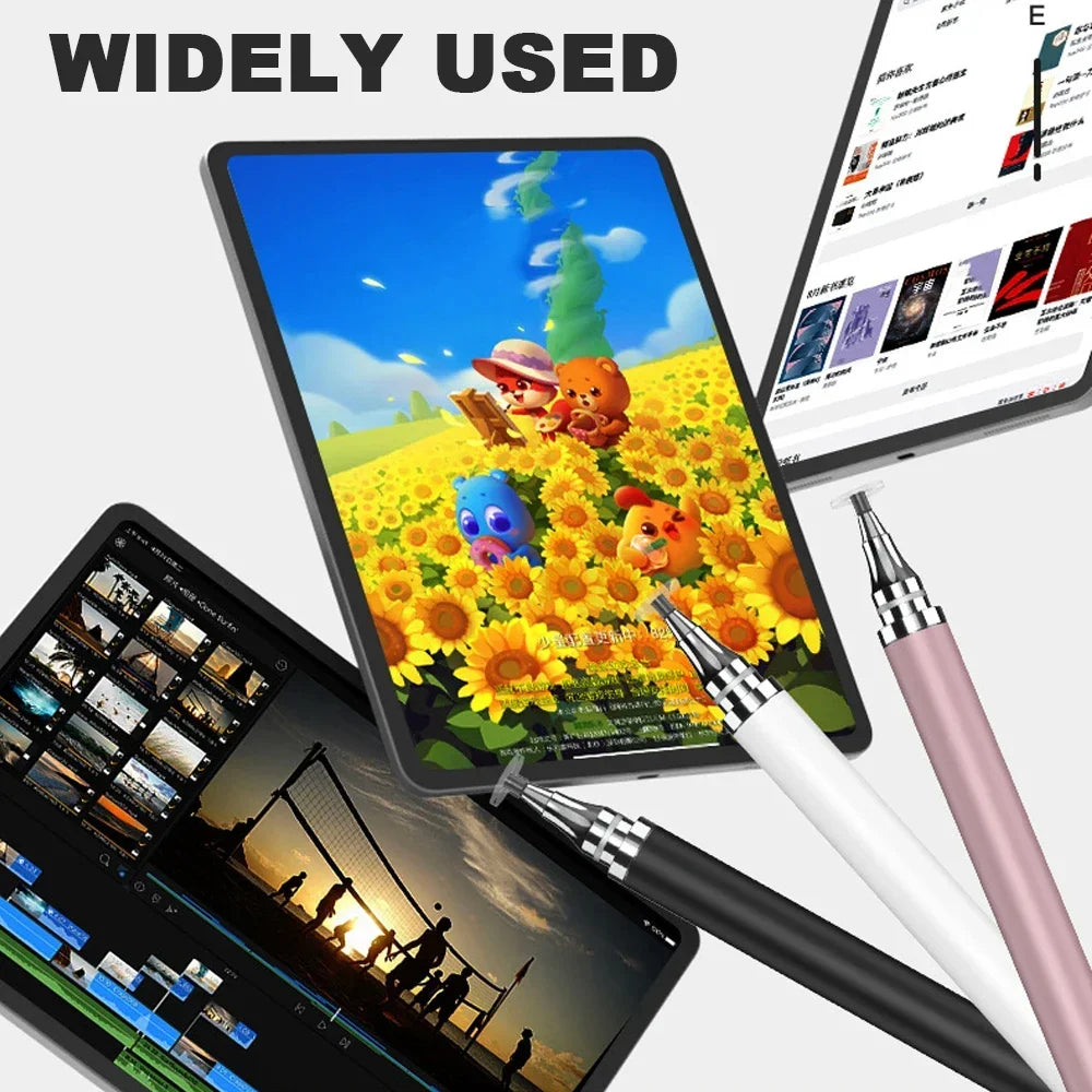 Universal 2in1 Stylus Pen Double Headed High Sensitivity Replaceable Nib For Tablet  Smartphone 3