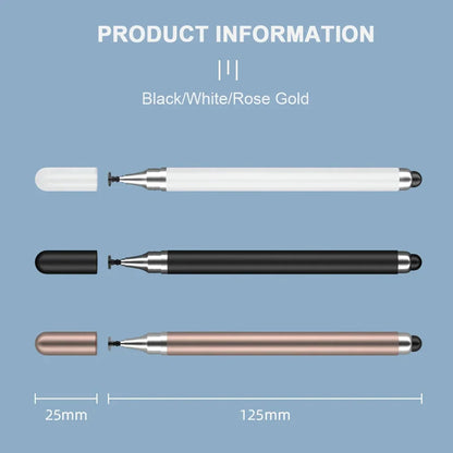 Universal 2in1 Stylus Pen Double Headed High Sensitivity Replaceable Nib For Tablet  Smartphone 5