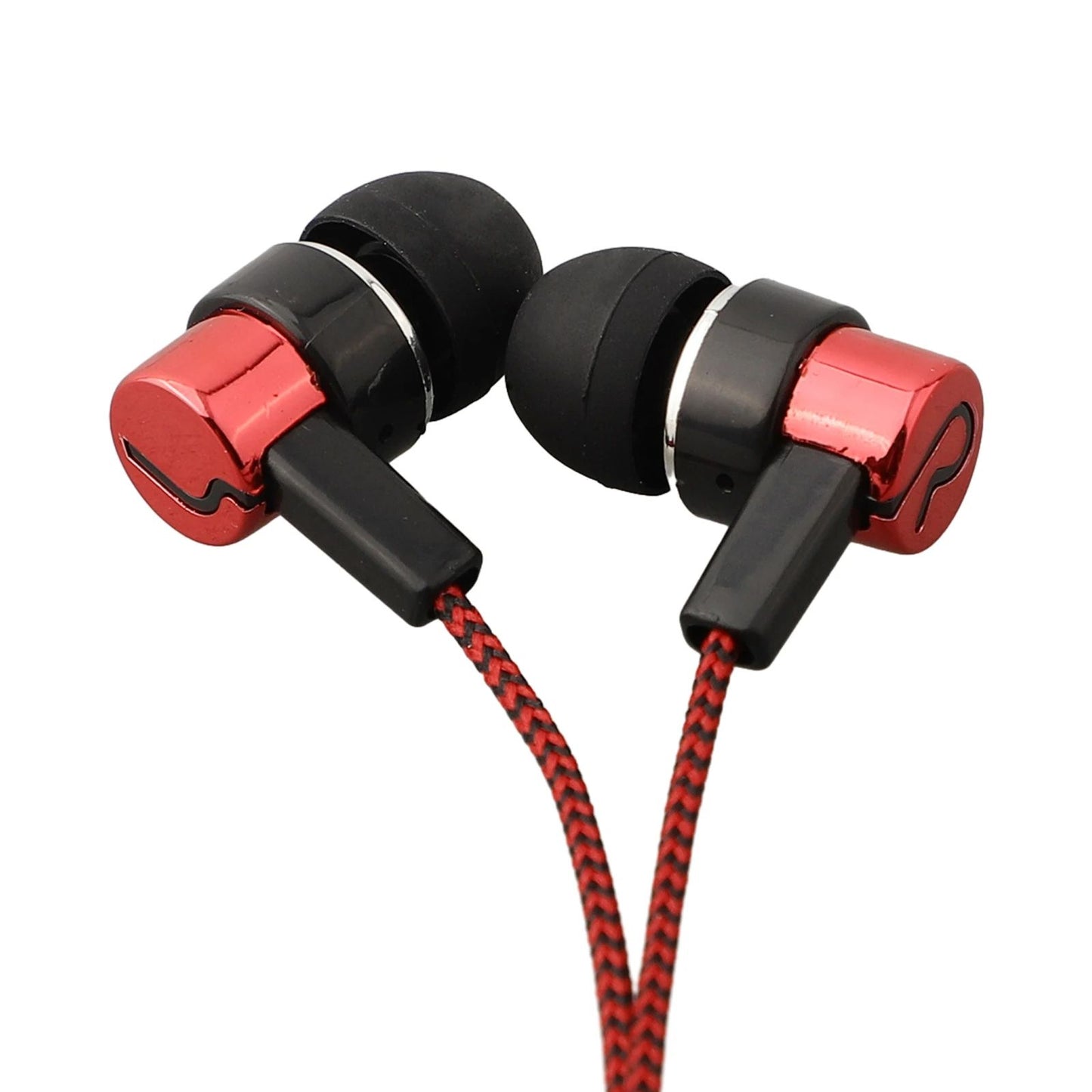 InEar Wired Headphone With Mic Basic Box Bass Stereo Earbuds Superb Sound Noise Cancelling Mobile E 4