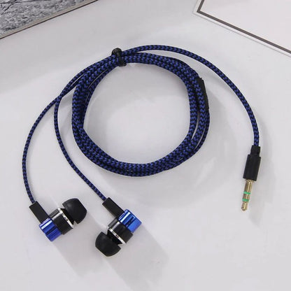 InEar Wired Headphone With Mic Basic Box Bass Stereo Earbuds Superb Sound Noise Cancelling Mobile E 6