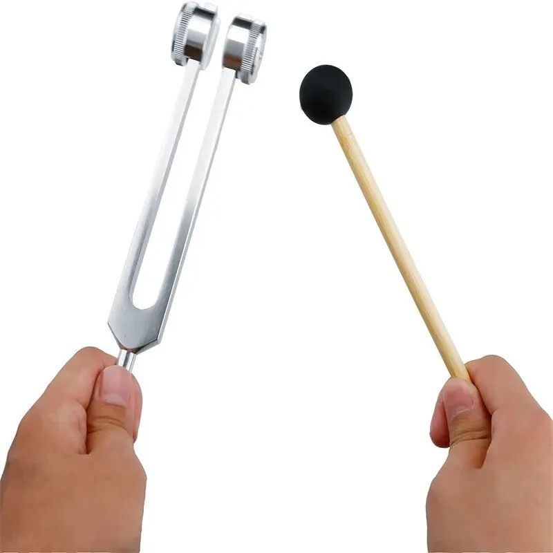 Tuning Fork Set Weighted BioAcoustic Sound Therapy Tools For Healing Stress Relief  Chakra Balancin 4