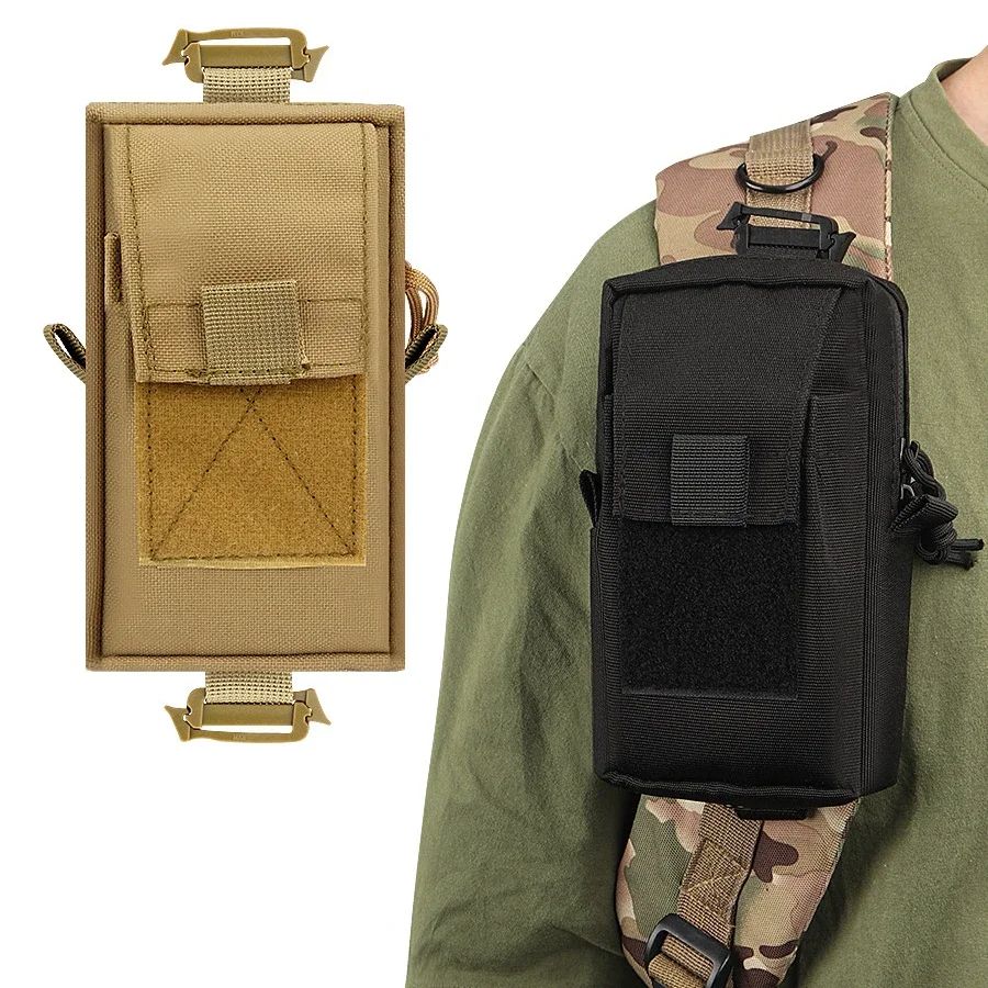 Tactical Waist Bag, Outdoor EDC Pouch for Phone, Emergency Gear, Sports, Climbing, Running, Hunting Accessories