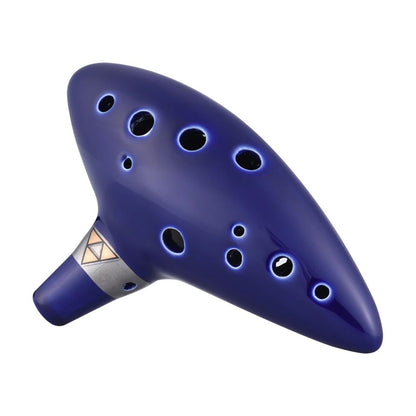 12 Hole Ceramic Ocarina Alto C Vessel Flute Beginner Wind Instrument With Music Score  Neck Strap 5