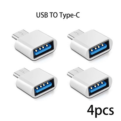 Mini USB-C to USB 3.0 Adapter Male OTG Female Data Connector for MacBook Pro, iPad, and Air Type C Devices
