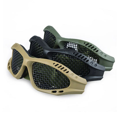Anti Fog Tactical Safety Glasses Goggles with PC Lens or Metal Mesh, Comfortable Outdoor Eye Protection for Airsoft