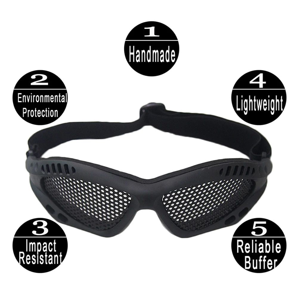 Anti Fog Tactical Safety Glasses Goggles With PC Lens Or Metal Mesh Comfortable Outdoor Eye Protect 3