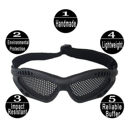 Anti Fog Tactical Safety Glasses Goggles With PC Lens Or Metal Mesh Comfortable Outdoor Eye Protect 3