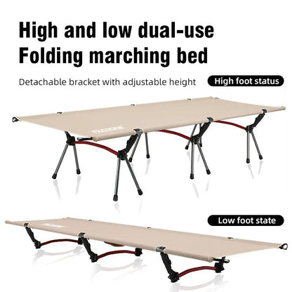 PACOONE Camping Cot Folding Camping Bed Portable Outdoor Sleeping Cot For Adults Kids Ideal For Tra 1