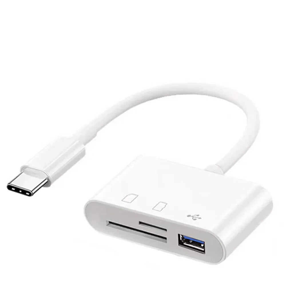 3 In 1 TypeC Memory Card Reader Adapter TF CF SD Compact Flash USBC for MacBook Pro  Huawei