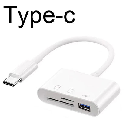 3 In 1 TypeC Memory Card Reader Adapter TF CF SD Compact Flash USBC for MacBook Pro  Huawei