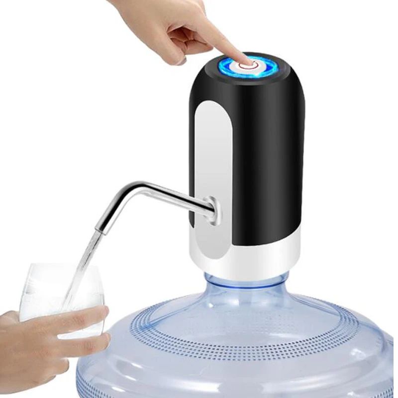 ATWFS Electric Wireless Pumping Water Bottled Automatic Dispenser, Portable USB Rechargeable Drinking Bottle Pump