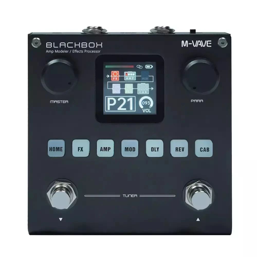 Blackbox Guitar/Bass AMP Modeler Multi-Effects Processor Rechargeable, Loader, Bluetooth, USB Audio Interface for Guitar
