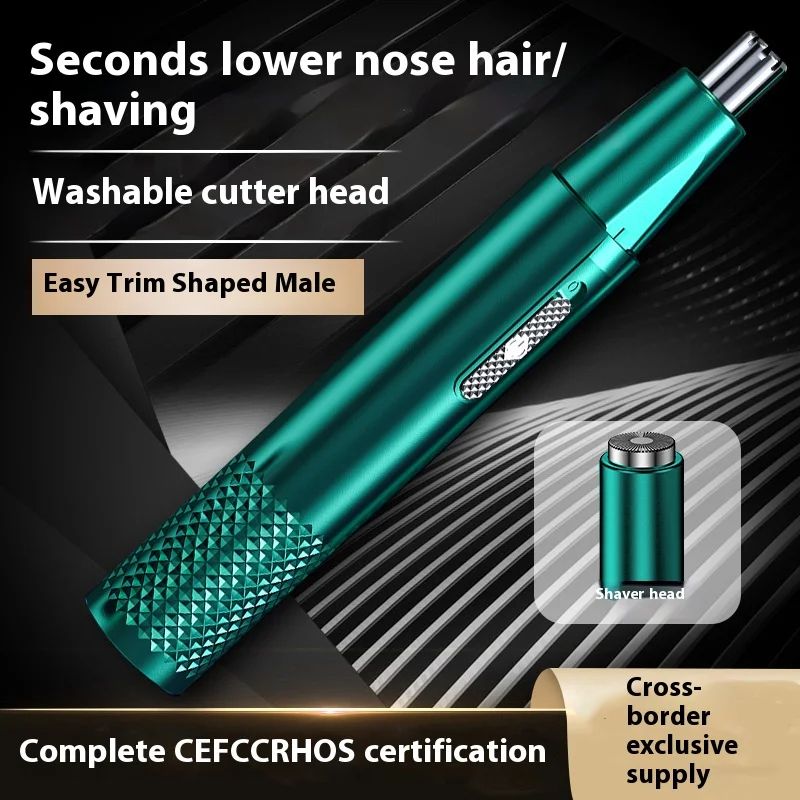 Professional USB Rechargeable Nose Hair Trimmer Compact SkinFriendly  Waterproof Grooming Tool For  3