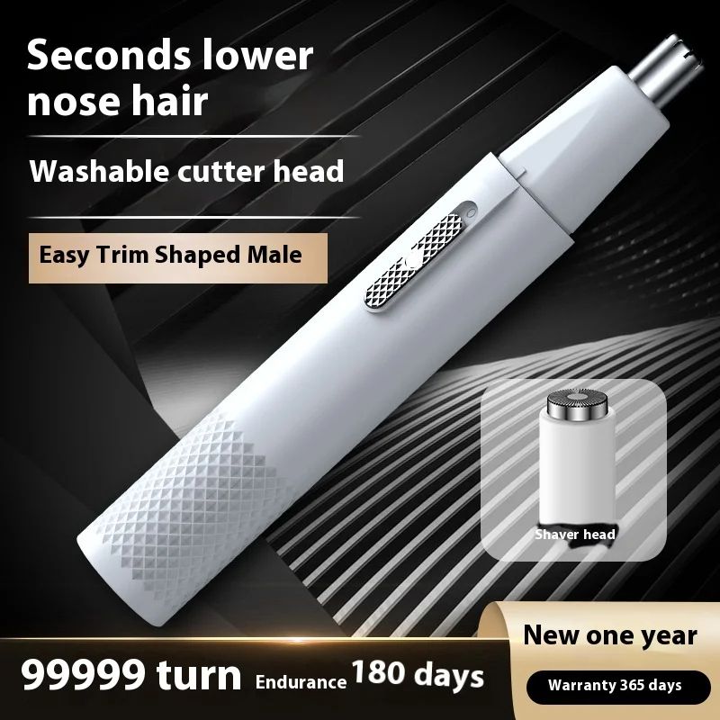 Professional USB Rechargeable Nose Hair Trimmer Compact SkinFriendly  Waterproof Grooming Tool For  4