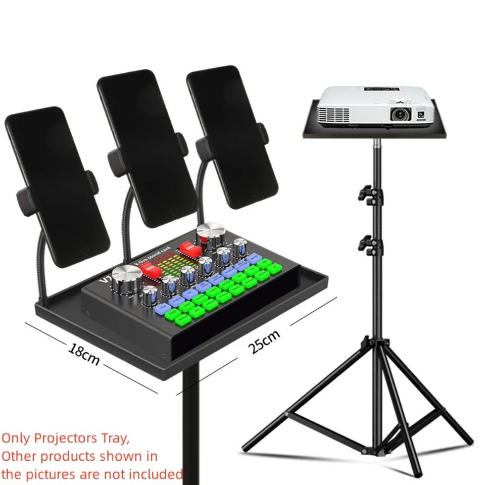 Universal Tripod Tray For Projector Monitors Laptop Camera Microphone Projectors Tray No Tripod Bra 2