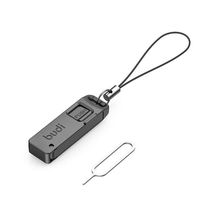 Universal AntiLost SIM Card Eject Pin  Storage Box for Mobile  TF Cards  Steel Keyring Tray Open