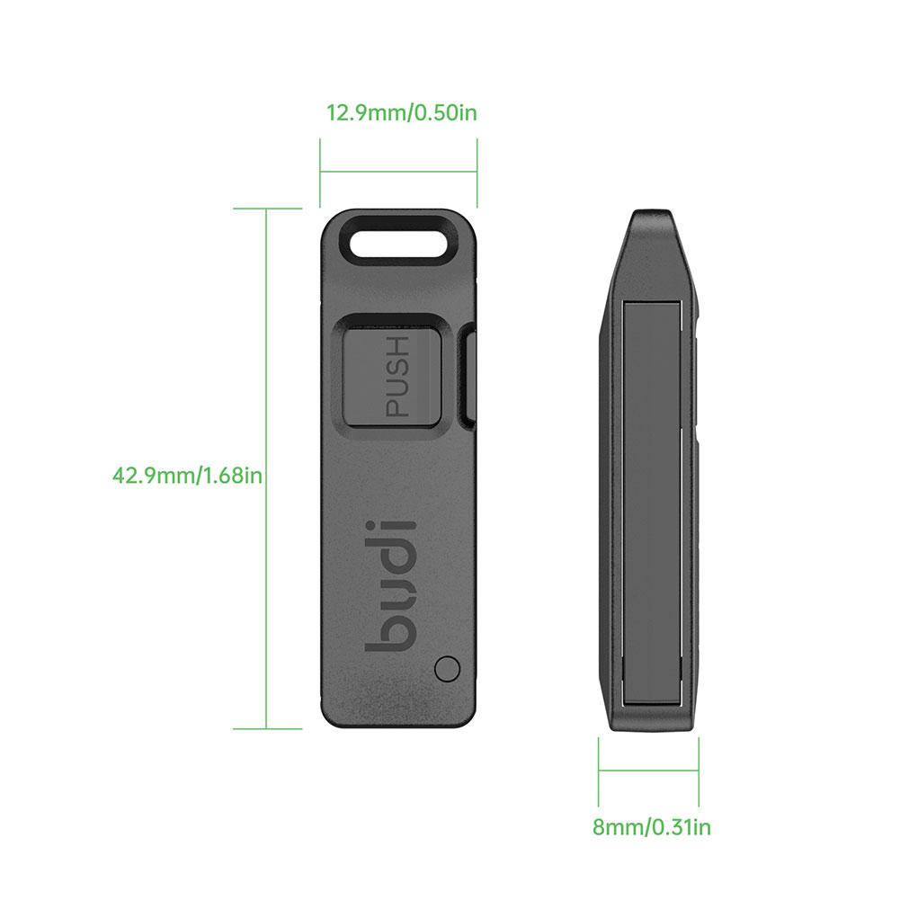 Universal AntiLost SIM Card Eject Pin  Storage Box for Mobile  TF Cards  Steel Keyring Tray Open