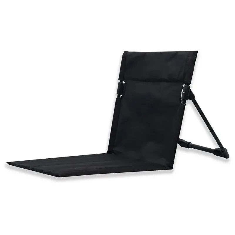 Foldable Camping Chair Outdoor Lazy Backrest Cushion Seat, Portable Beach Chair for Garden, Park, Picnic, Hiking