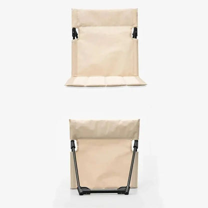 Foldable Camping Chair Outdoor Lazy Backrest Cushion Seat Portable Beach Chair For Garden Park Picn 5