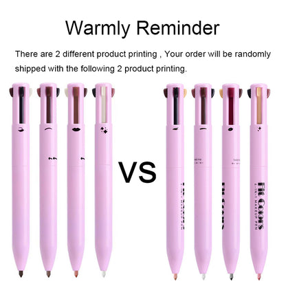 4 In 1 Multi Functional Lip Liner Eyeliner  Eyebrow Pencil  4Color Set For Perfect Brows  Lips 5