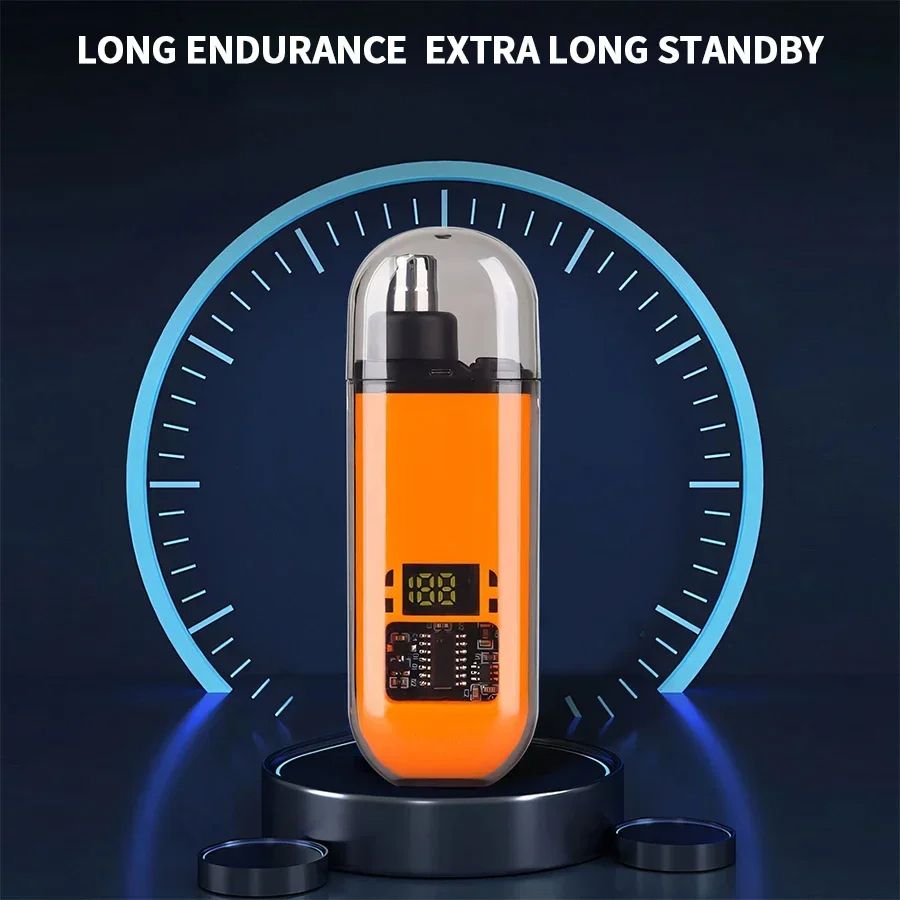 Professional Painless Electric Portable Ear And Nose Hair Trimmer Clipper For Men Stainless Steel E 1