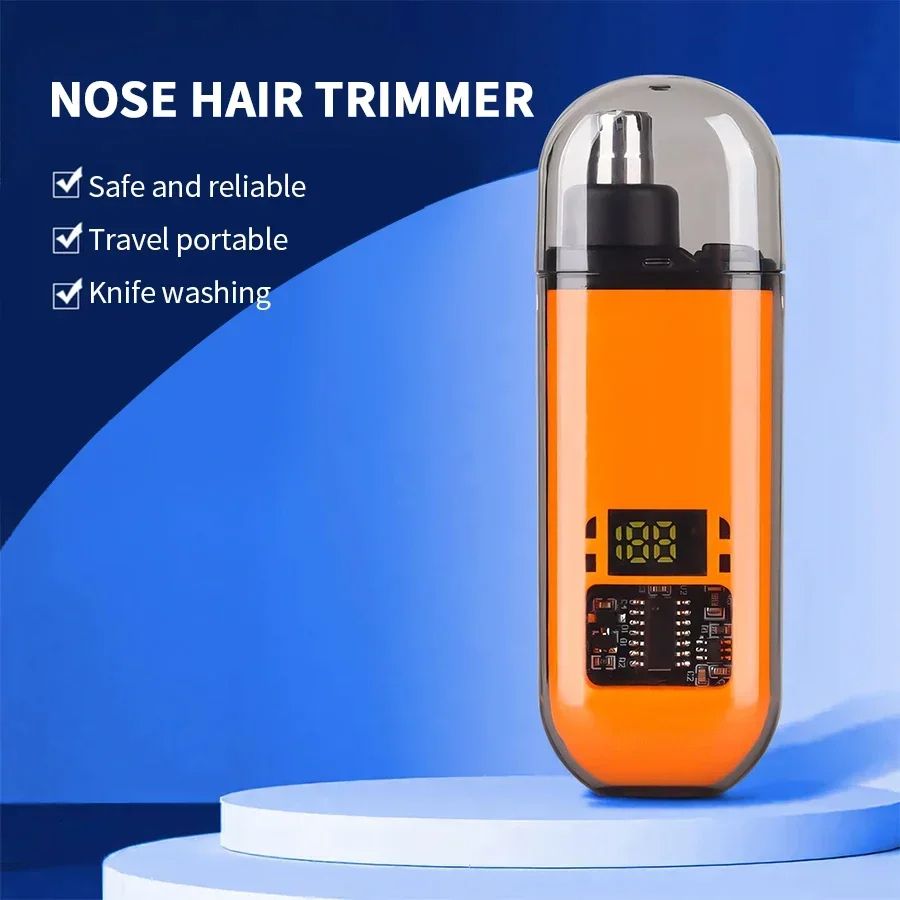 Professional Painless Electric Portable Ear And Nose Hair Trimmer Clipper For Men Stainless Steel E 2