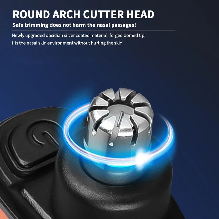 Professional Painless Electric Portable Ear And Nose Hair Trimmer Clipper For Men Stainless Steel E 3