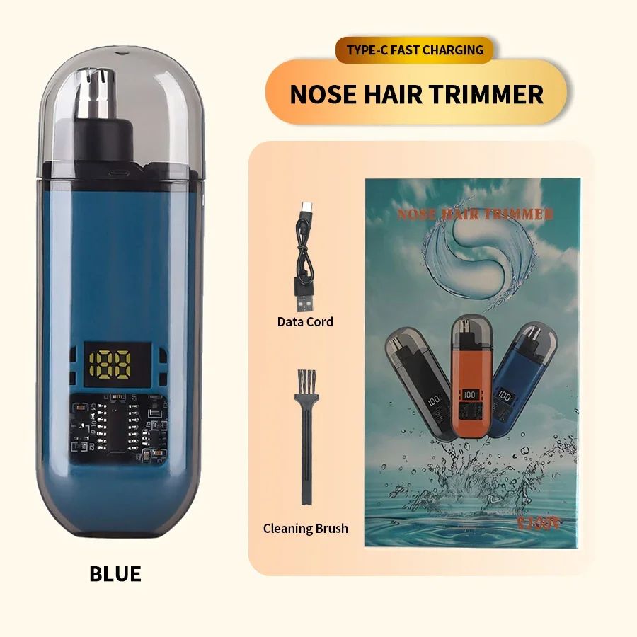 Professional Painless Electric Portable Ear And Nose Hair Trimmer Clipper For Men Stainless Steel E 7