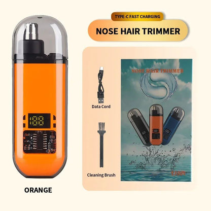 Professional Painless Electric Portable Ear And Nose Hair Trimmer Clipper For Men Stainless Steel E 8