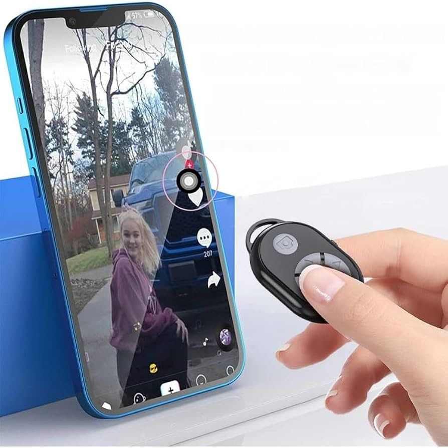 Universal Bluetooth Remote Control, Selfie Stick Camera Controller for iPhone & Android
