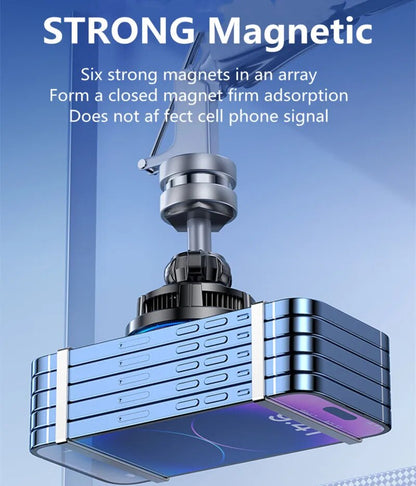 Magnetic Car Wireless Charger with Ice Cooling 15W Fast Charging Mount for MagSafe iPhone 1216 Pro
