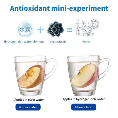 Hydrogen Oxygen Water Cup Inhalation Device Dual Chamber SPE PEM Water Bottle Ionizer For Better He 4