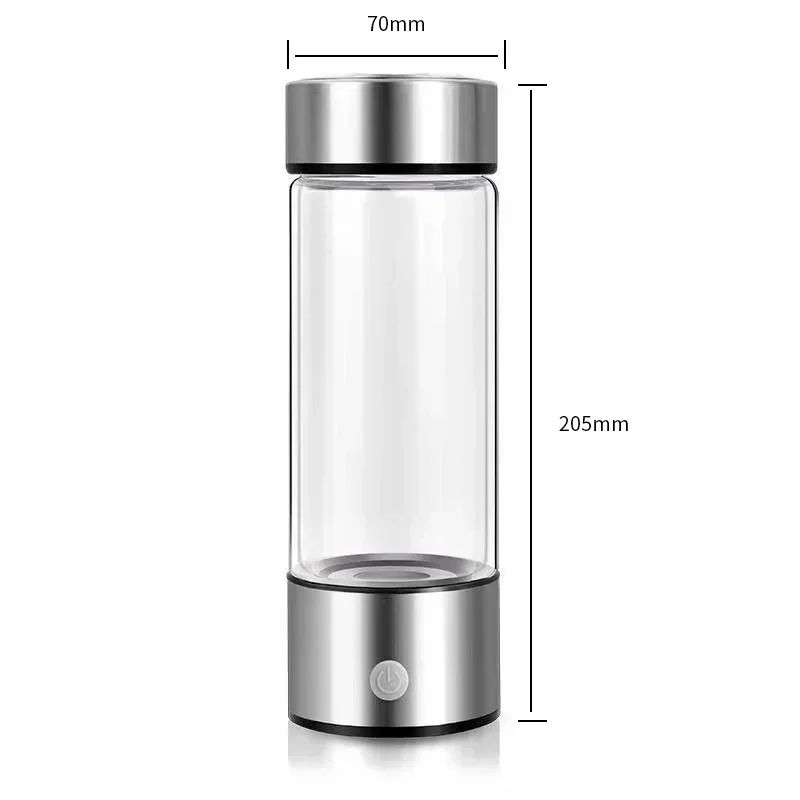 Hydrogen Oxygen Water Cup Inhalation Device Dual Chamber SPE PEM Water Bottle Ionizer For Better He 6