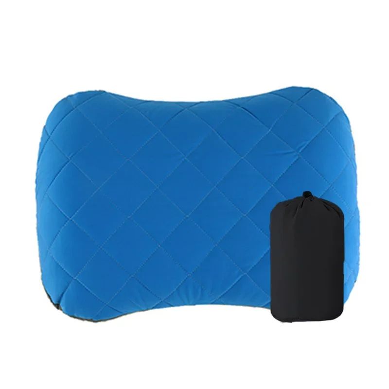 Ergonomic Ultralight Inflatable Travel Camping Pillow Soft Washable Cover For Neck  Back Support Po 7