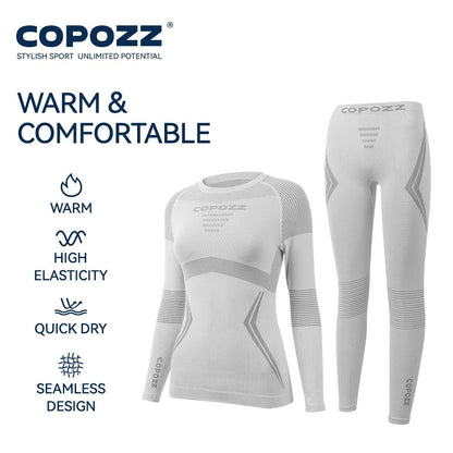 Men  Women Ski Thermal Underwear Sets Quick Dry Compression Tracksuit With Tight Snowboarding Tops  5