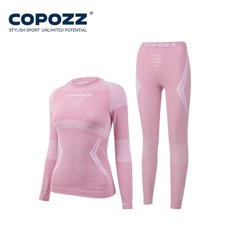 Men  Women Ski Thermal Underwear Sets Quick Dry Compression Tracksuit With Tight Snowboarding Tops  7