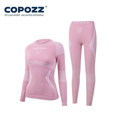 Men  Women Ski Thermal Underwear Sets Quick Dry Compression Tracksuit With Tight Snowboarding Tops  7