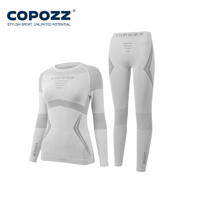 Men  Women Ski Thermal Underwear Sets Quick Dry Compression Tracksuit With Tight Snowboarding Tops  8