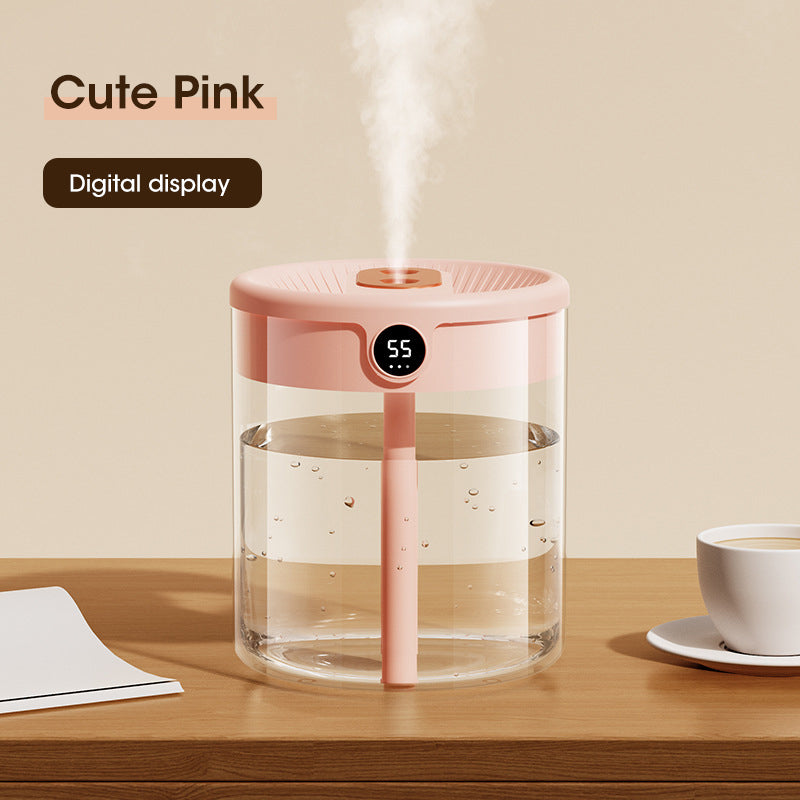 Niye 2L Double Nozzle Air Humidifier With LCD Humidity Display  Large Capacity Aroma Essential Oil  6