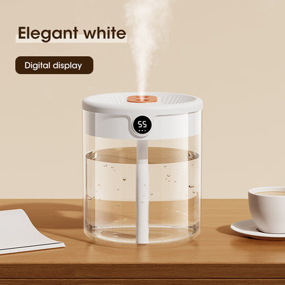 Niye 2L Double Nozzle Air Humidifier With LCD Humidity Display  Large Capacity Aroma Essential Oil  7