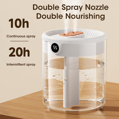 Niye 2L Double Nozzle Air Humidifier With LCD Humidity Display  Large Capacity Aroma Essential Oil  4