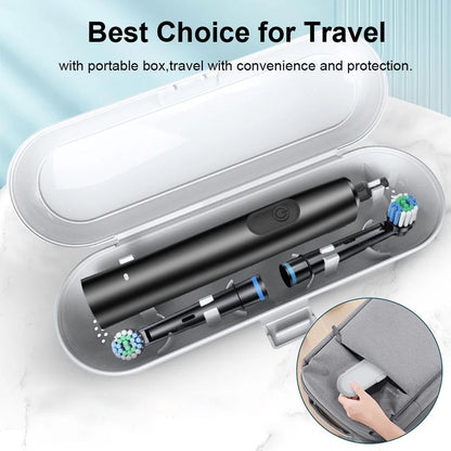 Electric Toothbrush With Rotating Brush Head Rechargeable Rotary Toothbrush For Adults With Modes   5