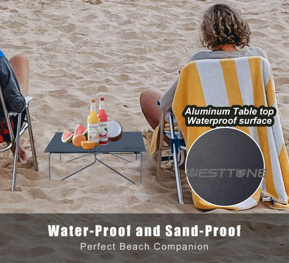 Portable Ultralight Folding Camping Table Compact Aluminium Alloy Collapsible Mini Outdoor Table Fo 5