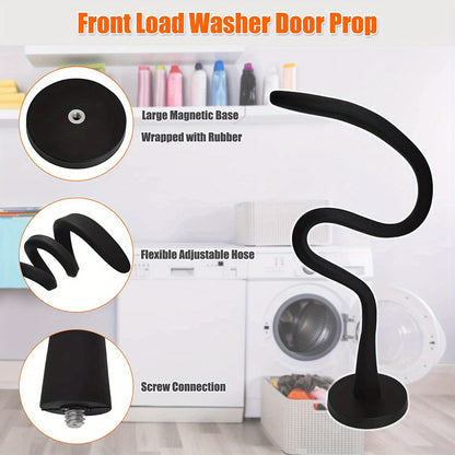 Magnetic Washer Door Prop-Stabilizer Flex Design, Easy-Install Fits Most Washers & RV Laundry Doors
