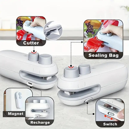 Mini Heat Bag Sealing Machine Handheld Food Packaging Sealer For Plastic Bags 3