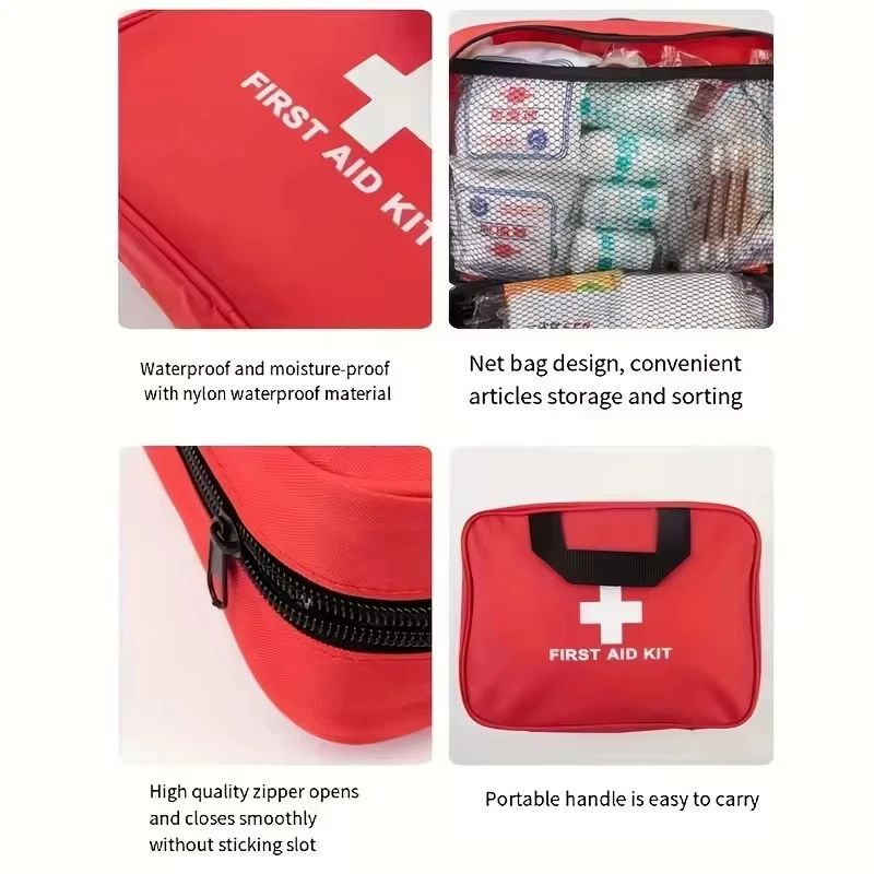 Portable Multi Purpose First Aid Kit Emergency Medical Supplies Bag For Camping Hiking Travel Car A 1