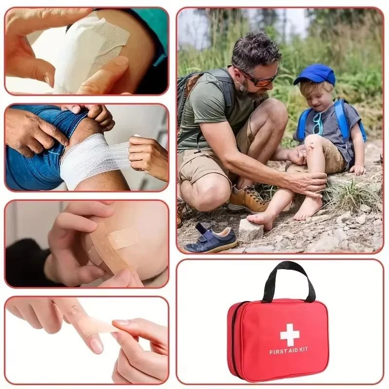 Portable Multi Purpose First Aid Kit Emergency Medical Supplies Bag For Camping Hiking Travel Car A 4