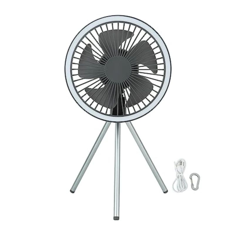 Camping Fan Rechargeable Desktop Portable Circulator Wireless Ceiling Electric Fan With Power Bank  6