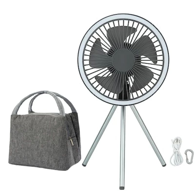Camping Fan Rechargeable Desktop Portable Circulator Wireless Ceiling Electric Fan With Power Bank  7