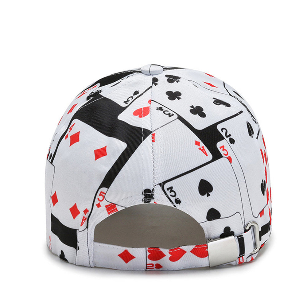 Trendy Poker Chain Letter Element Baseball Cap Summer Autumn Unisex Hip Hop Snapback Hat q252